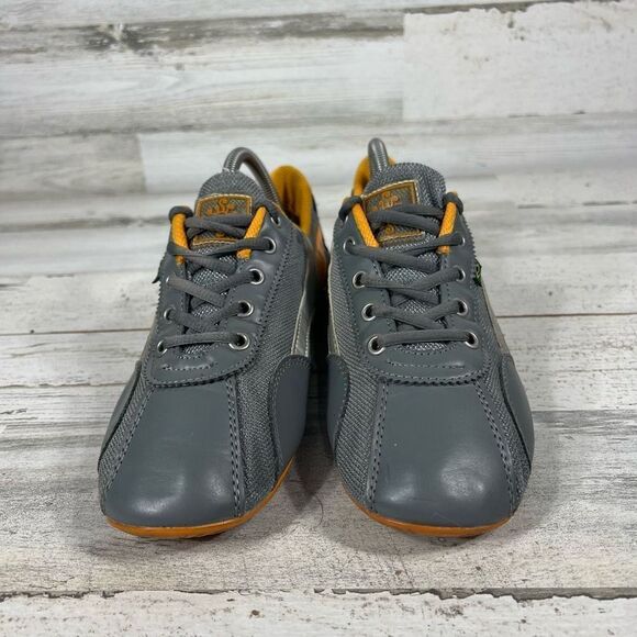 Rio Soul Brazil Womens Gray & Orange Lace-Up‎ Running Sneakers Shoes US 9 - Picture 4 of 10